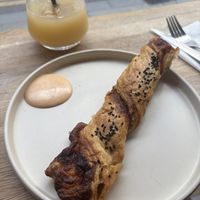 Cheese straw - actual cheese in middle   at Dauns in East London