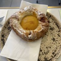 Peach pastry   at Dauns in East London