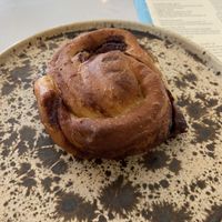 Cinnamon roll: tasty and not too sweet  at Dauns in East London