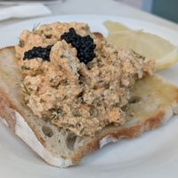 skagen tofish smorrebrod at Dauns in East London