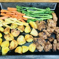 Sunday roast made and delivered by Daun’s deli...this is just the best, super-delicious!  at Dauns in East London