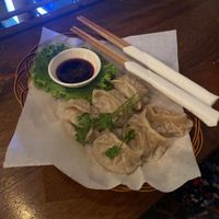 Vegan dumplings at Sundown Social Club in Phnom Penh
