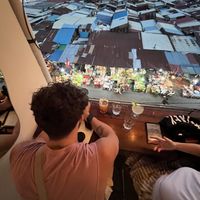 View from the terrace   at Sundown Social Club in Phnom Penh