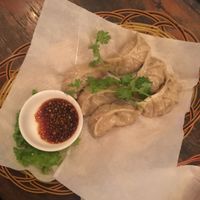 Vegan dumplings  at Sundown Social Club in Phnom Penh