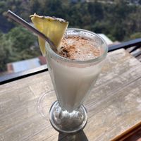 Horchata, it’s okay, very watery   at Cafe Sabor Cruceño in Santa Cruz La Laguna