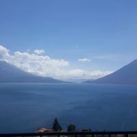 Views from the terrace at Cafe Sabor Cruceño in Santa Cruz La Laguna