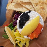 Skagen toast at Delivore in Stockholm