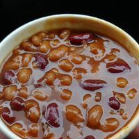 Baked Beans: Favorite side dish but wish they didn't include the kidney beans at Black Bear BBQ in Asheville