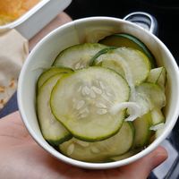 Cucumber Salad: slightly pickled, nice and fresh at Black Bear BBQ in Asheville