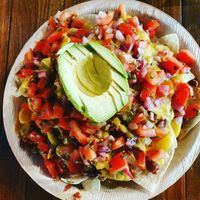 Vegan nachos best in town! at Wild Spice Kitchen in Annerley