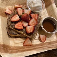 Vegan French Toast at Wild Spice Kitchen in Annerley