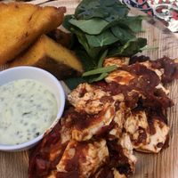 Scrambled Tofu with palenta  at Wild Spice Kitchen in Annerley