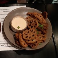 Lotus root crisps at Hills Dumplings in Helsinki