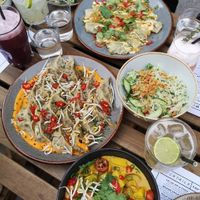 This was when we had booking for menu. Curry's, salads etc. included at Hills Dumplings in Helsinki