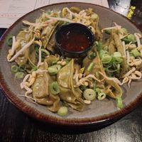 Vegan pan fried dumplings at Hills Dumplings in Helsinki