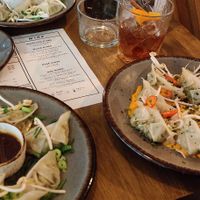 Vegan options minus dessert at Hills Dumplings in Helsinki