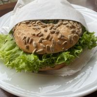 Turkey bagel   at Mothers Fine Coffee in Hamburg