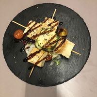 Pincho de tofu at MariCastaña in Almeria