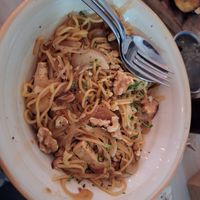 Wok de tofu y shitake at MariCastaña in Almeria