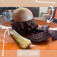 Pulled jackfruit sammie  at Yeto's in Biddeford