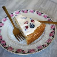 Delicious cake! at L'Alchimiste in Brussels