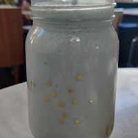 Blue ocean smoothie at L'Alchimiste in Brussels