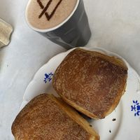 Chocolat chaud et pains au chocolat .  at L'Alchimiste in Brussels