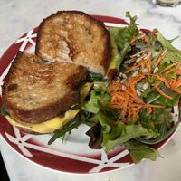 Grilled cheese sandwich (suggestion of the dat)  at L'Alchimiste in Brussels