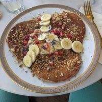 Buckwheat (?) Pancakes at L'Alchimiste in Brussels