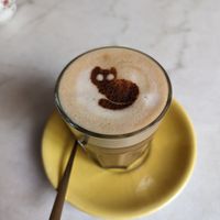 Dirty chai oat latte at L'Alchimiste in Brussels