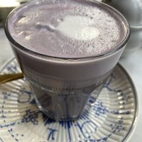 Purple Latte (açai based)  at L'Alchimiste in Brussels