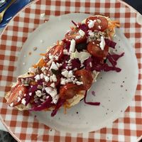 Hoummus bread at L'Alchimiste in Brussels