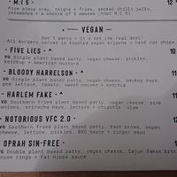Vegan burgers at Fat Hippo in Durham
