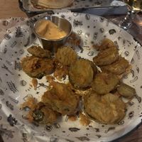 Vegan frickles were delicious   at Fat Hippo in Durham