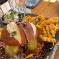Vegan burger  at Wild Cafe in Estepona