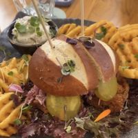 Vegan burger  at Wild Cafe in Estepona
