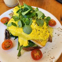 Tofu benedict at Wild Cafe in Estepona