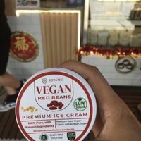 Vegan red bean ice cream (the red bean is blended in so there aren’t any chunks!)  at 92 Organic in Penang