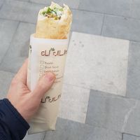 Falafel, tastes amazing!! at Eli Falafel - Jiujiang Rd in Shanghai