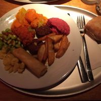 Our meal at Tibits in London