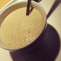 Veggie soup  at Tibits in London