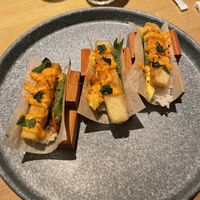 Crispy tofu sushi tacos! Really tasty!  at Earls in Plano