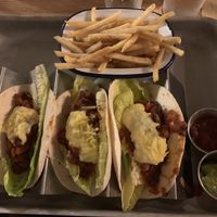 Vegan Bean Tacos at Cow & Apple in Yeovil