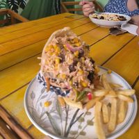 Arepa rellena at VEGAN GARDEN in Barranquilla