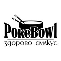 Logo at PokeBowl  in Kyiv