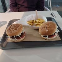 Duo Meal deal, 2 burgers, 1 fries and 2 drinks at Mel Vegan Fast Food in Tenerife