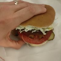 Beetroot Burger at Mel Vegan Fast Food in Tenerife