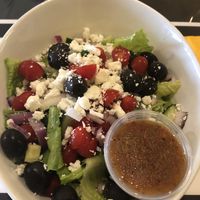 Greek salad!  at Bear & Finch Compassion Cafe in Hanover