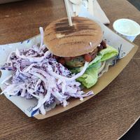 Santana burger at The Blue Bell in Conwy