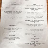 Reduced Menu  at The Blue Bell in Conwy